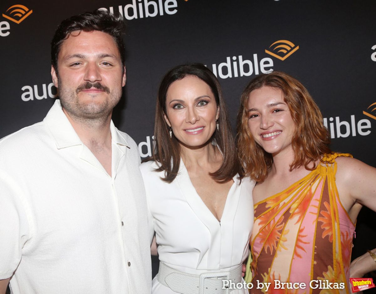 Nick Brown, Laura Benanti and Chloe O’Haire at 