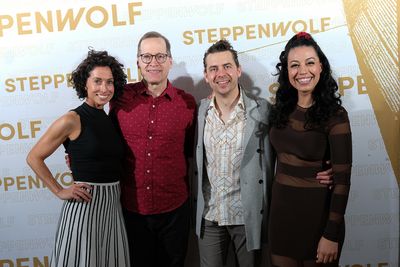 ensemble members  Audrey Francis and Tim Hopper with Nate Santana and Paloma Nozicka Photo