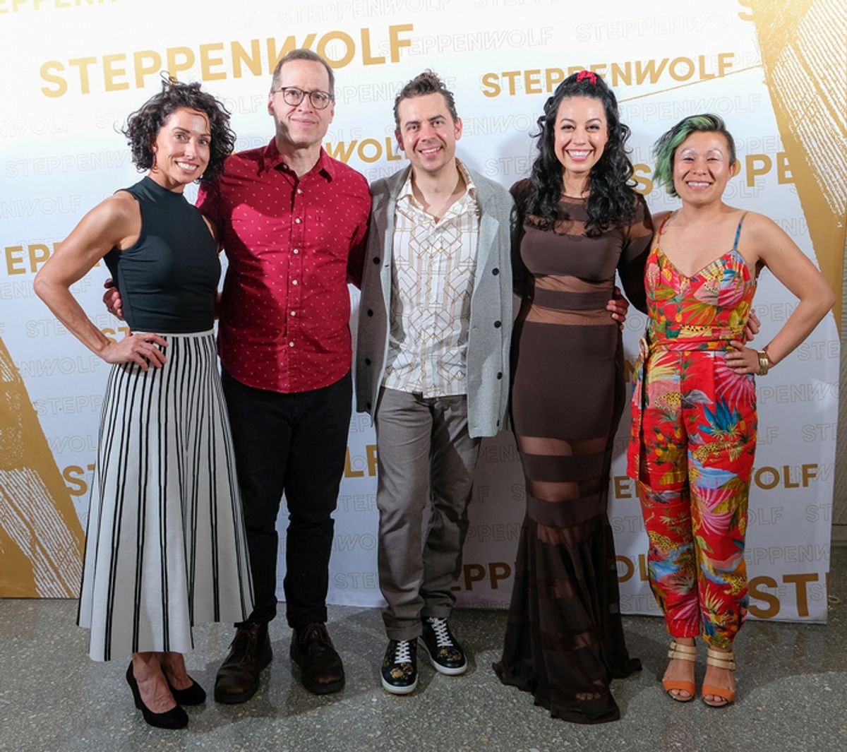 cast members Audrey Francis, Tim Hopper, Nate Santana and Paloma Nozicka with Director Jess McLeod at 