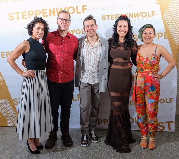 cast members Audrey Francis, Tim Hopper, Nate Santana and Paloma Nozicka with Directo Photo