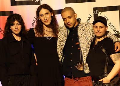 (L-R) Elizabeth Shevelev, Jacqueline Scaletta, Miles Giordani and Cosette Pin Photo