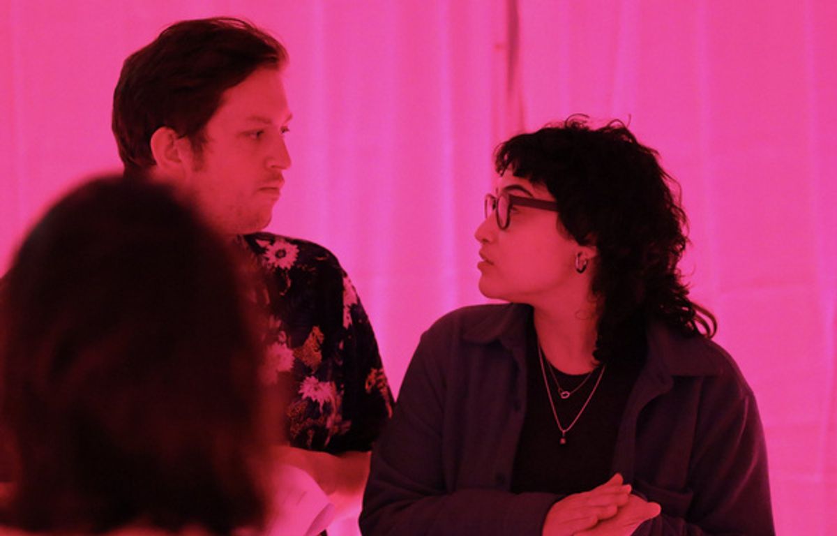 James Clements (actor) and Coral Cohen (director) discuss a note   at 