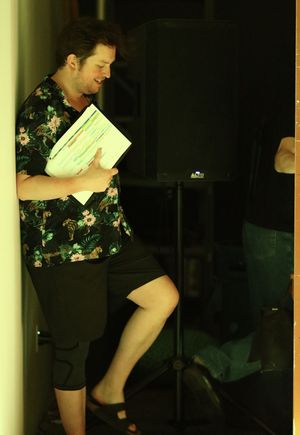 James Clements (actor) in rehearsal @ BroadwayWorld James Clements (actor) in rehearsal Photo