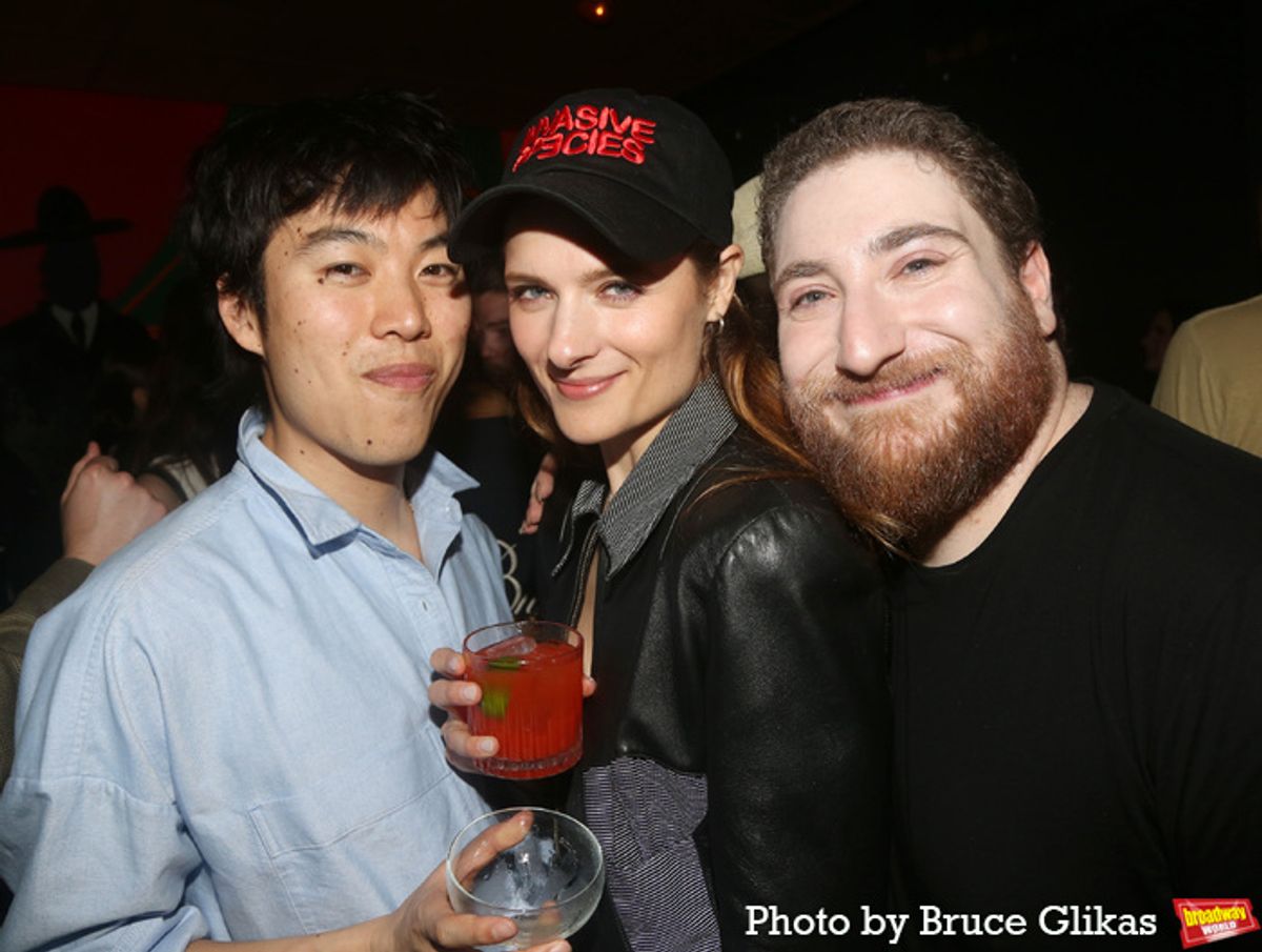 Daniel Liu, Assistant Director Louisa Jacobson and Hunter Abrams at 
