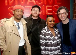 Tyler James Williams, Chris Perfetti, Quinta Brunson and Producer Eric Kuhn @ BroadwayWorld Tyler James Williams, Chris Perfetti, Quinta Brunson and Producer Eric Kuhn Photo