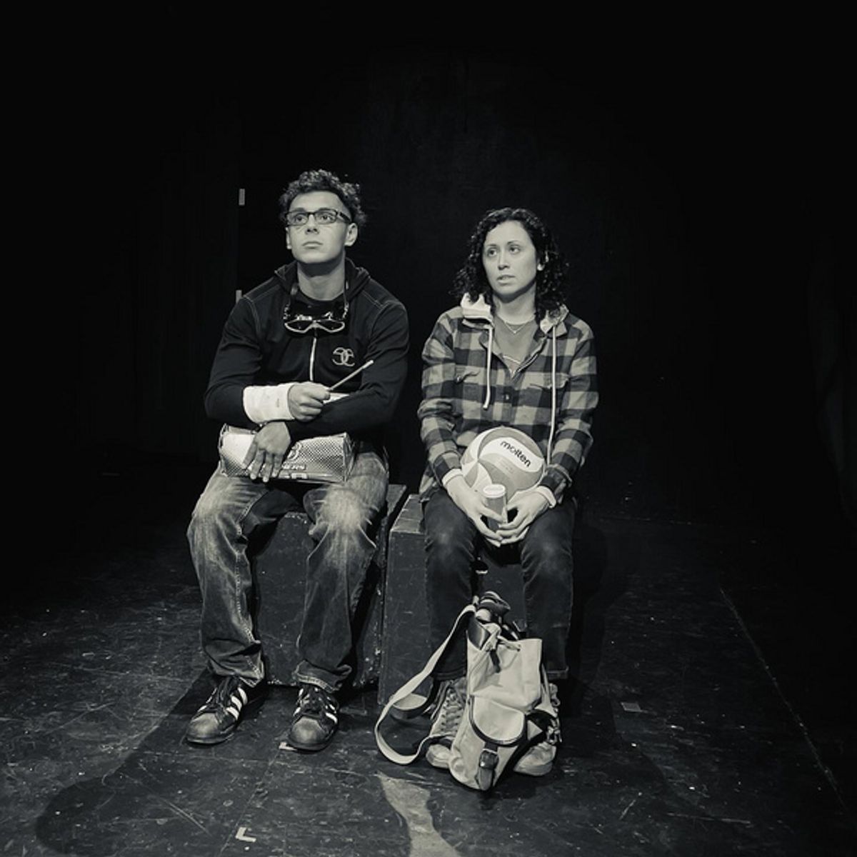 Actors Abdu Garmazi & Ashley Kristeen Vega - Dress Rehearsal at FRIGID New York, UNDER ST. Mark''s Theatre on Tuesday, May 14th. Photo courtesy of Boundless Theater LLC. at 