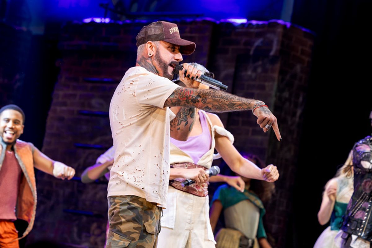 AJ McLean and the Cast of & JULIET at 