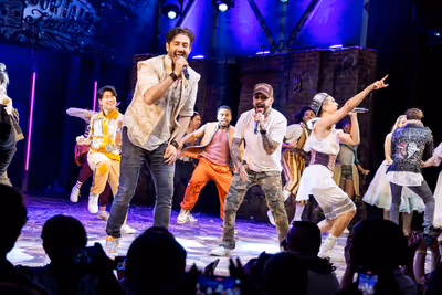 AJ McLean and the Cast of & JULIET Photo