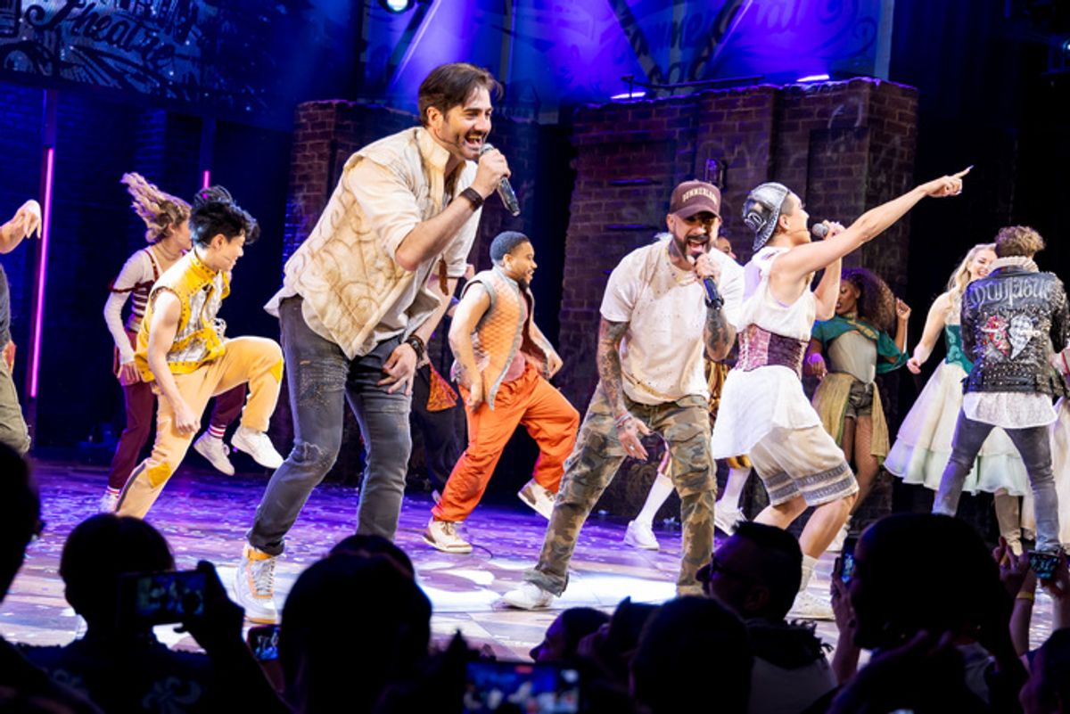 AJ McLean and the Cast of & JULIET at 