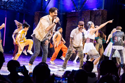 AJ McLean and the Cast of & JULIET Photo