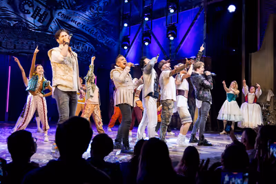 AJ McLean and the Cast of & JULIET Photo