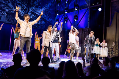 AJ McLean and the Cast of & JULIET Photo