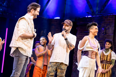 AJ McLean and the Cast of & JULIET Photo