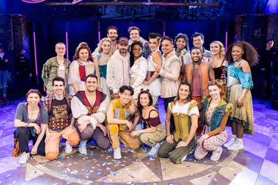 AJ McLean and the Cast of & JULIET Photo