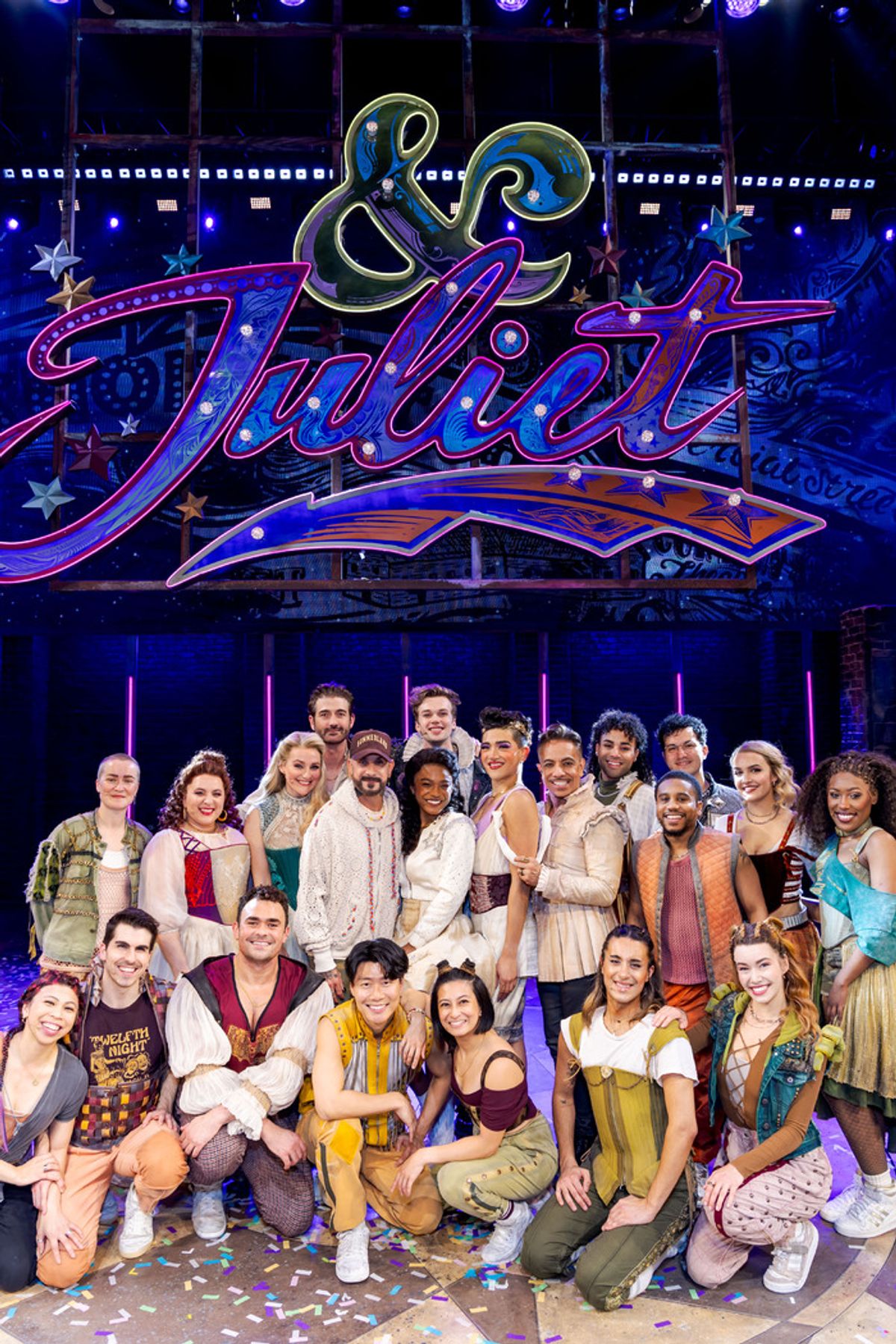 AJ McLean and the Cast of & JULIET at 