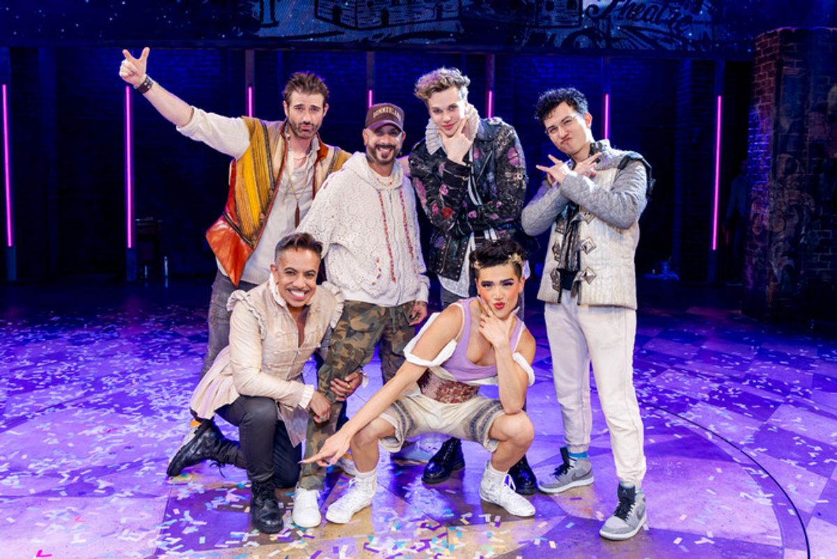 AJ McLean and the Cast of & JULIET at 