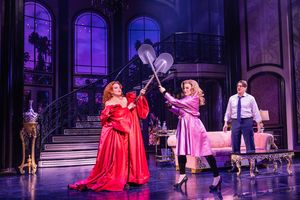 Jennifer Simard (Helen Sharp), Megan Hilty (Madeline Ashton), and Michelle Williams (Viola Van Horn) @ BroadwayWorld Jennifer Simard (Helen Sharp), Megan Hilty (Madeline Ashton), and Michelle Williams ( Photo