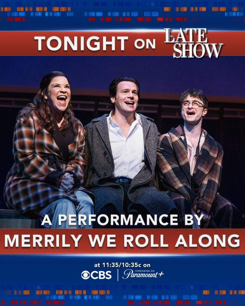 MERRILY WE ROLL ALONG Trio to Perform on THE LATE SHOW   Image