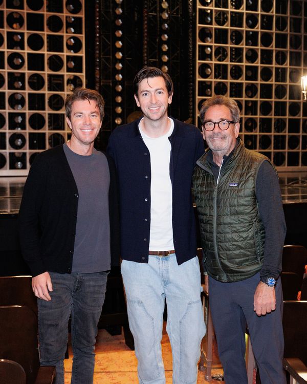 Jonathan A. Abrams, Nicholas Braun, Huey Lewis   Photo