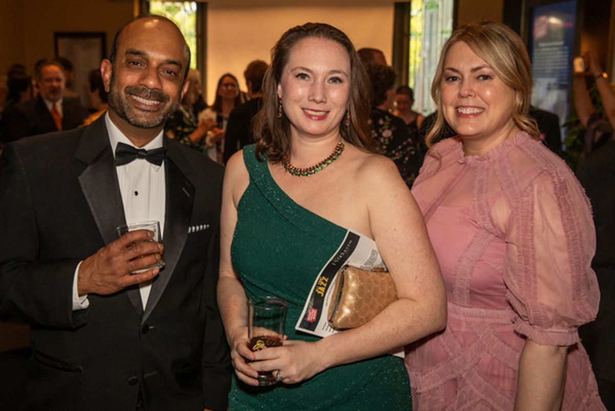 Nishan and Rachel Pethiyagoda and Jamie Allen at 