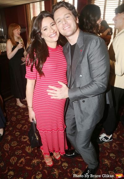Lea Michele and Jonathan Groff  Photo