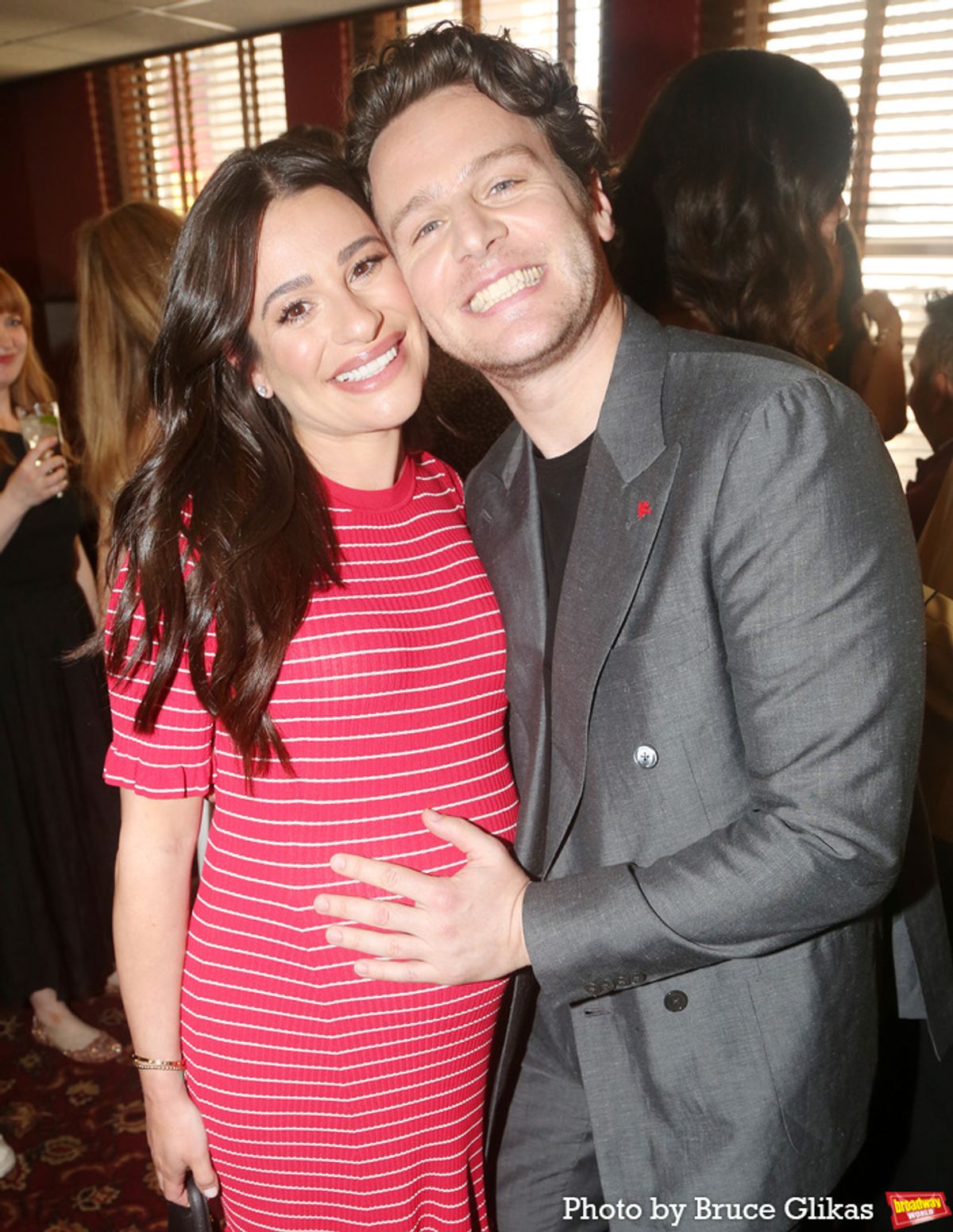 Lea Michele and Jonathan Groff  at 