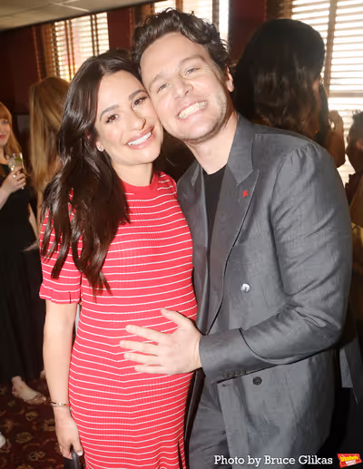 Lea Michele and Jonathan Groff  Photo