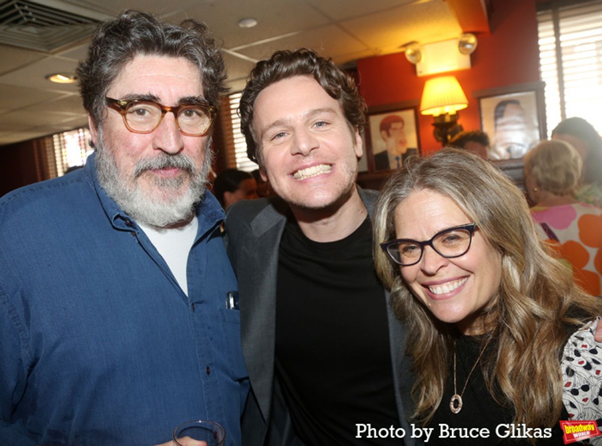 Alfred Molina, Jonathan Groff and Jennifer Lee at 
