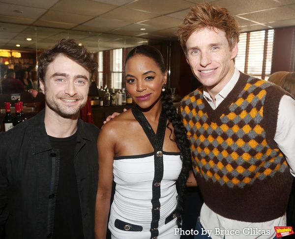 Daniel Radcliffe, Krystal Joy Brown and Eddie Redmayne Photo