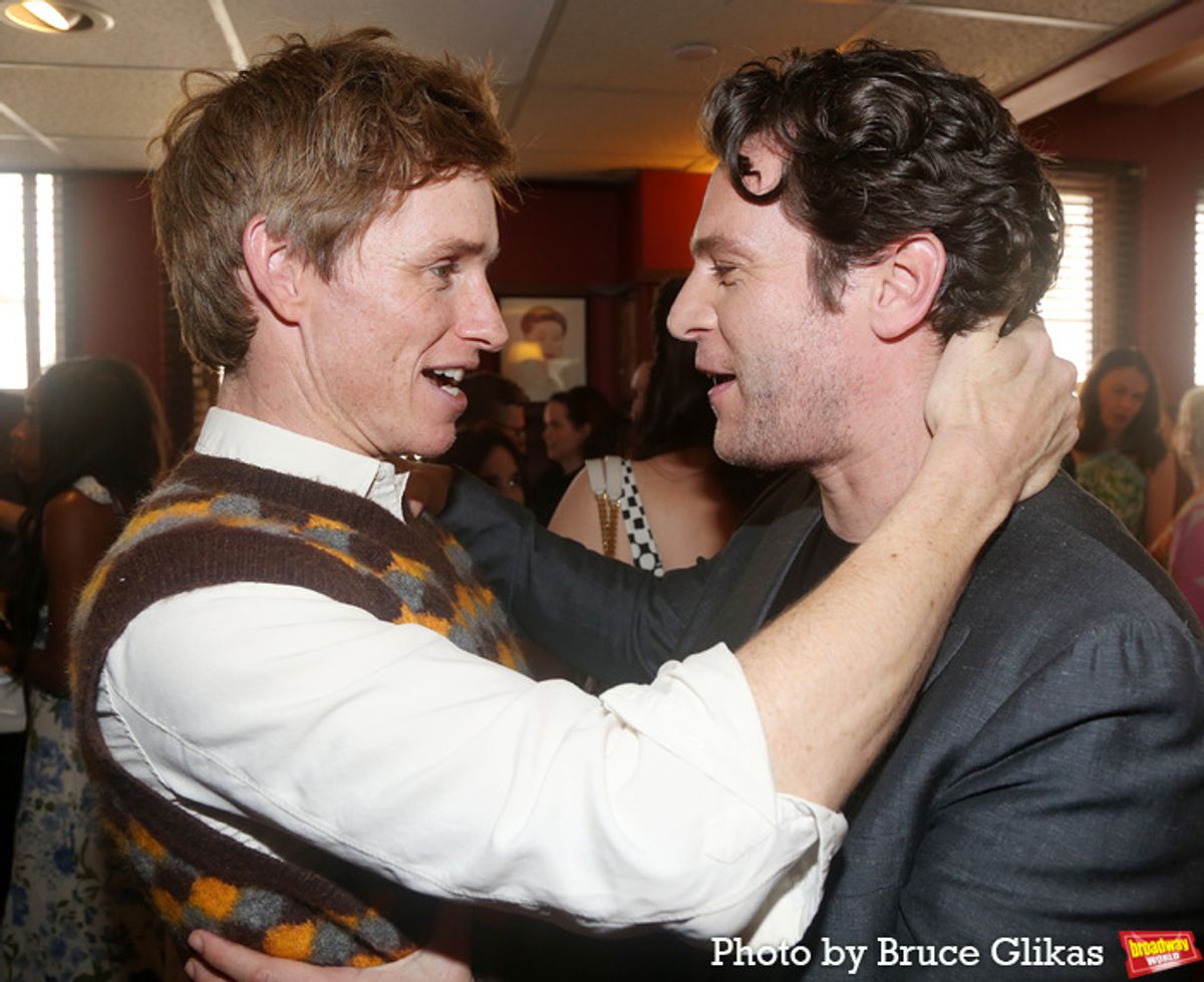 Eddie Redmayne and Jonathan Groff at 