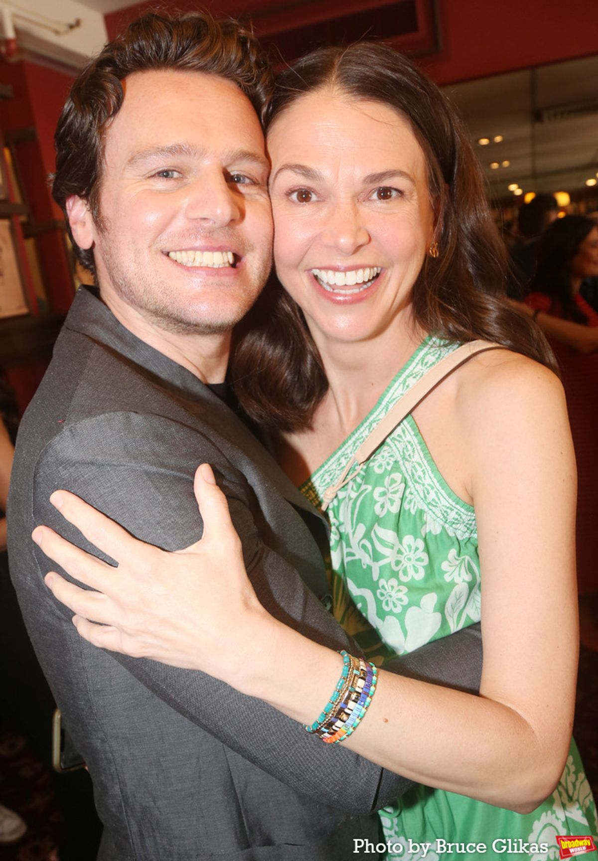 Jonathan Groff and Sutton Foster  at 