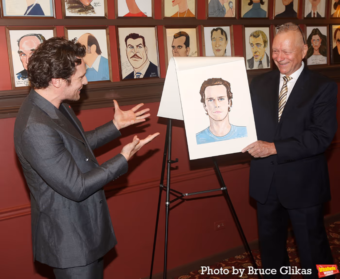 Photos: Jonathan Groff and Friends Celebrate New Sardi's Caricature  Image