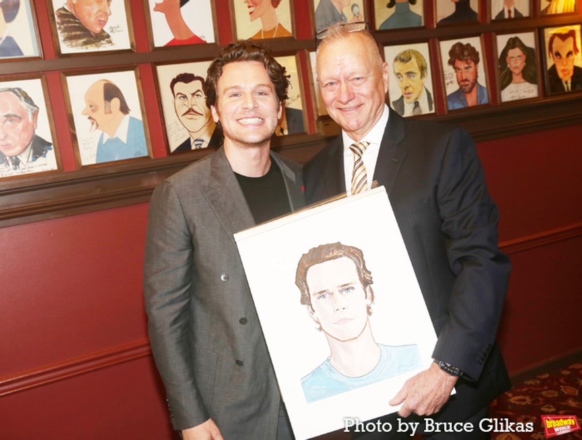 Jonathan Groff and Max Klimavicius at 