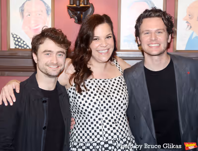 Daniel Radcliffe, Lindsay Mendez and Jonathan Groff  Photo