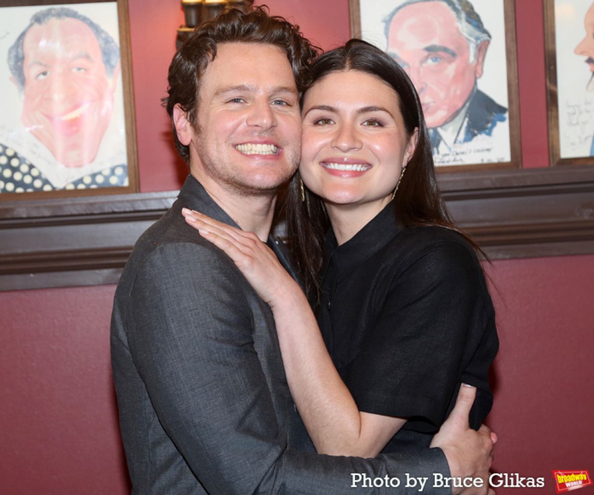 Jonathan Groff and Phillipa Soo at 