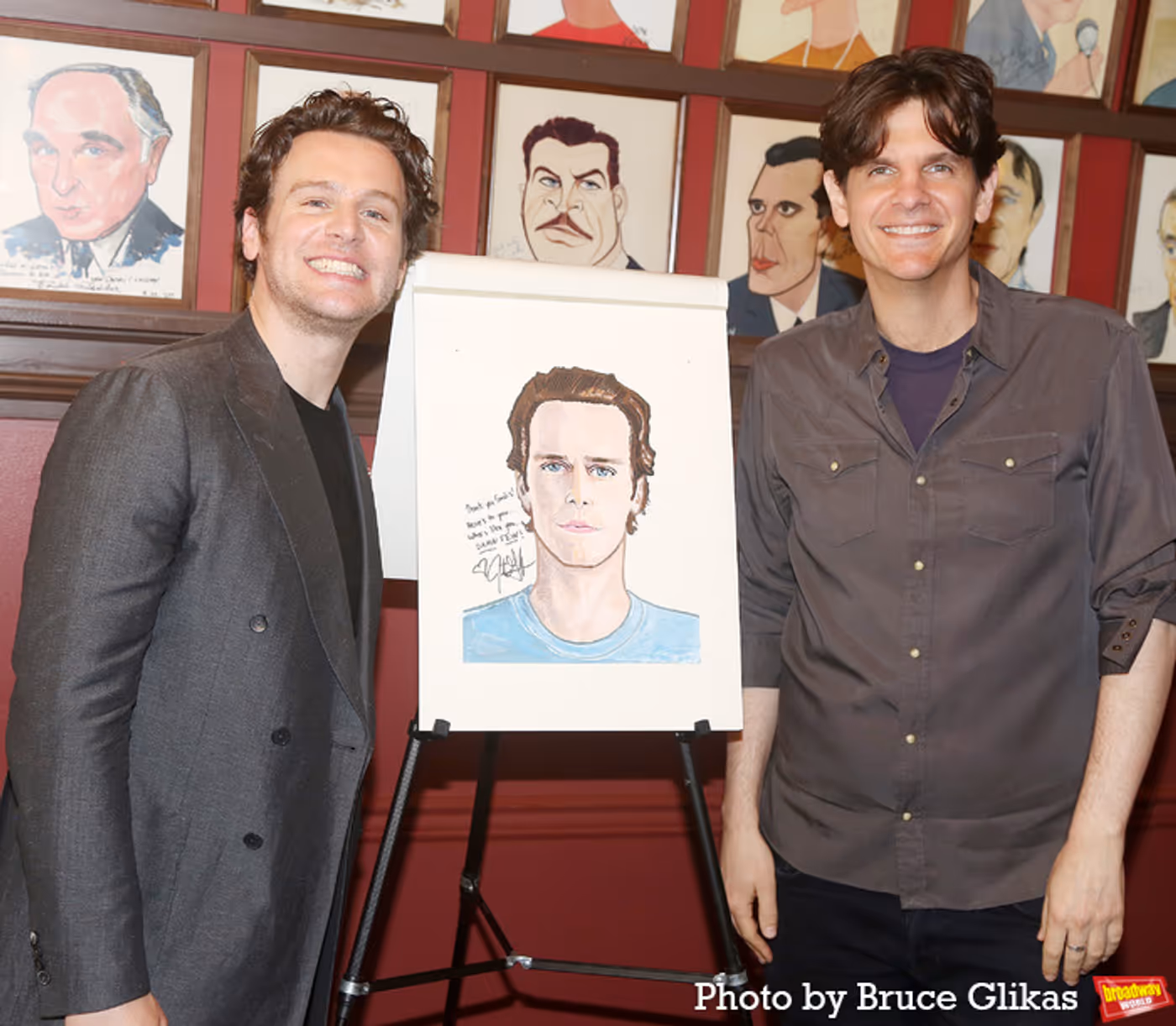 Photos: Jonathan Groff and Friends Celebrate New Sardi's Caricature  Image