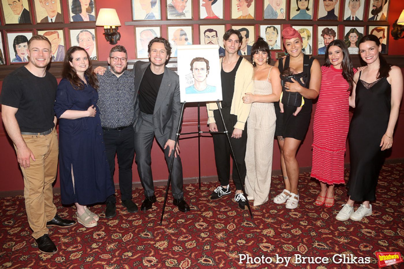 Photos: Jonathan Groff and Friends Celebrate New Sardi's Caricature  Image