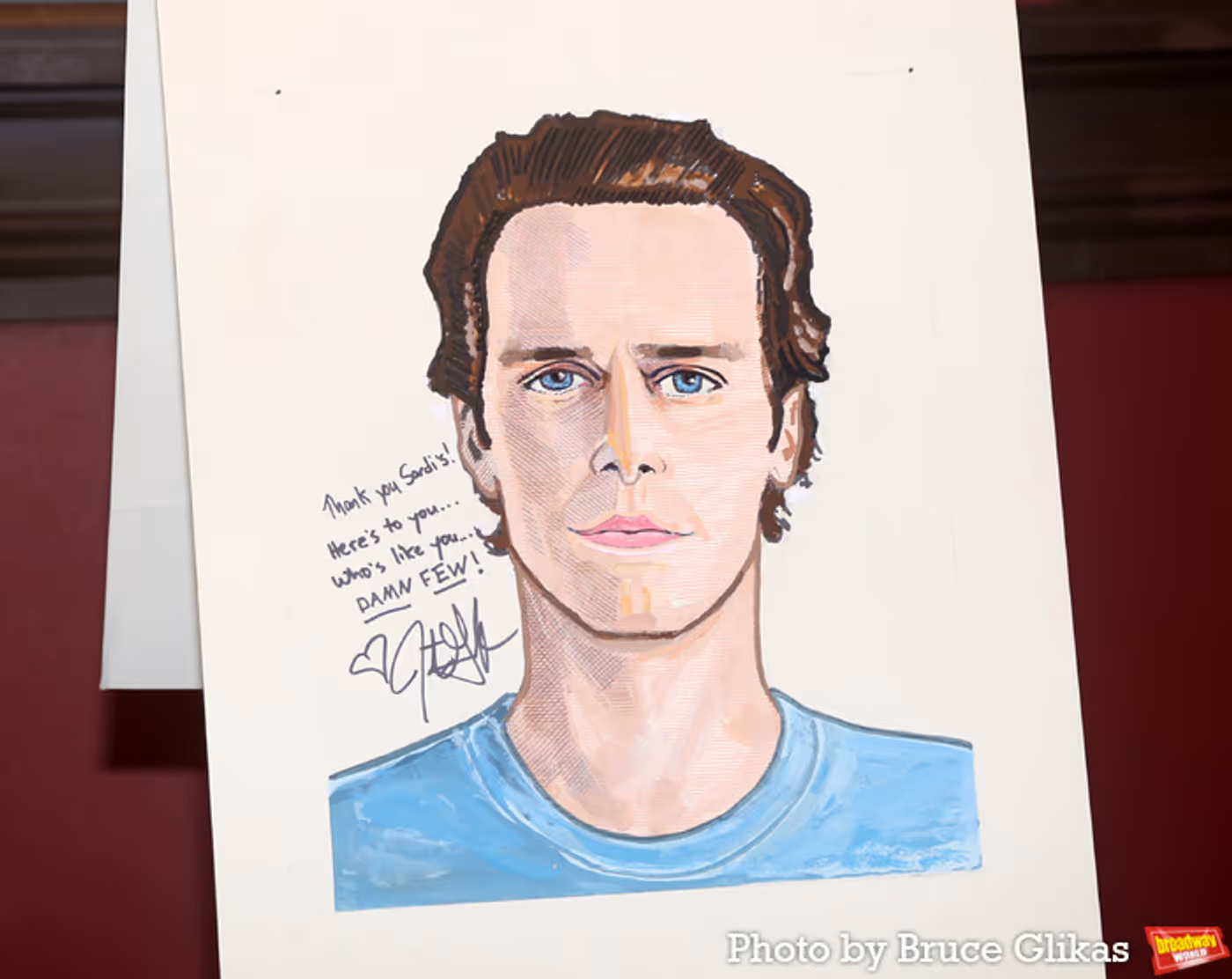 Photos: Jonathan Groff and Friends Celebrate New Sardi's Caricature  Image