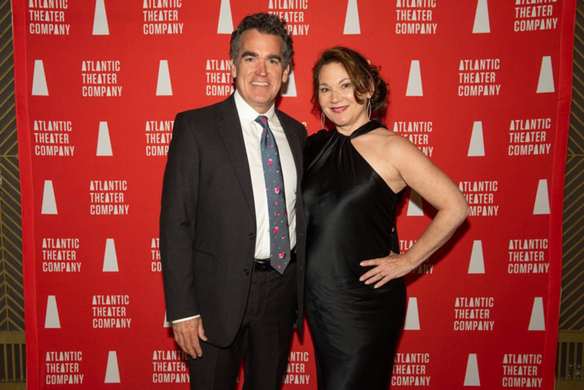 Brian D’Arcy James and Jennifer Prescott at 