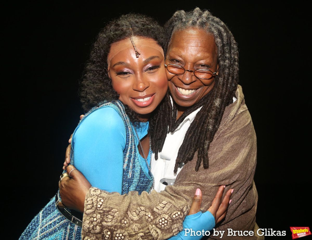 Nichelle Lewis and Whoopi Goldberg at 