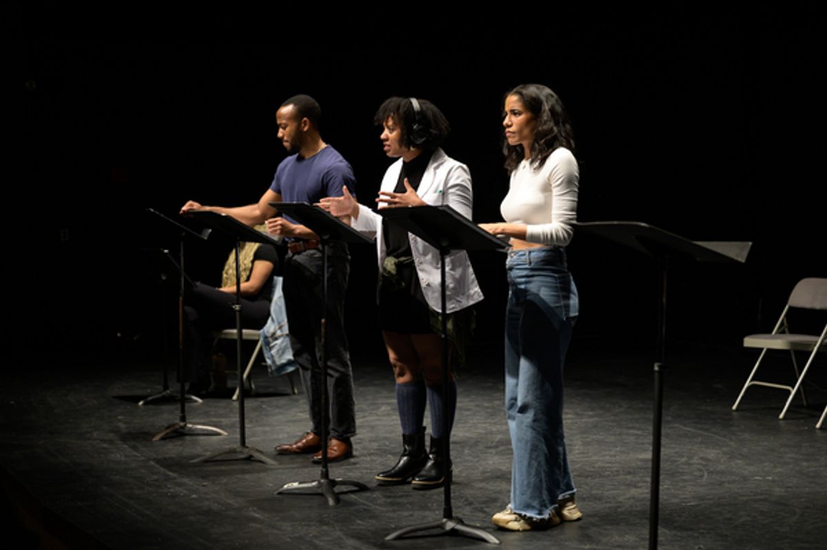 Jevon Donaldson, Almeria Campbell, Ilda Mason at 