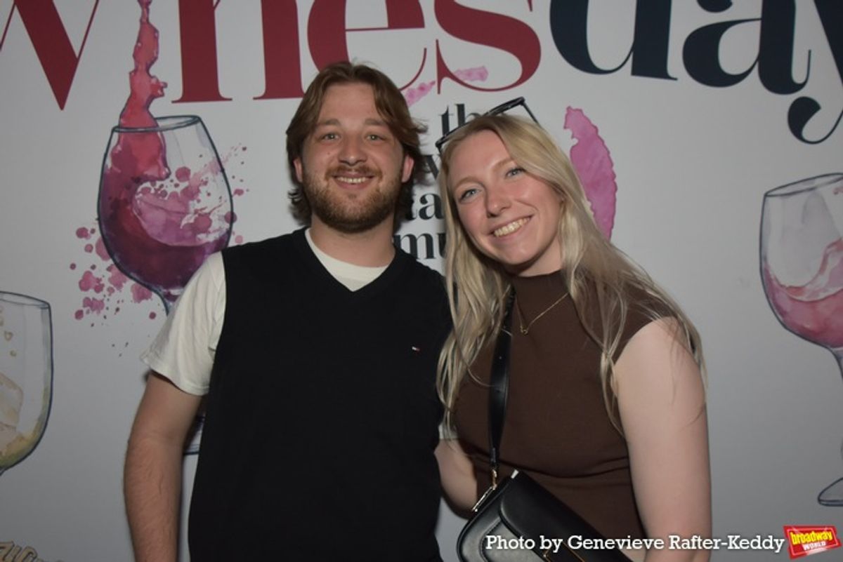 Christopher Devlin (Props Designer) and Grace Curley at 