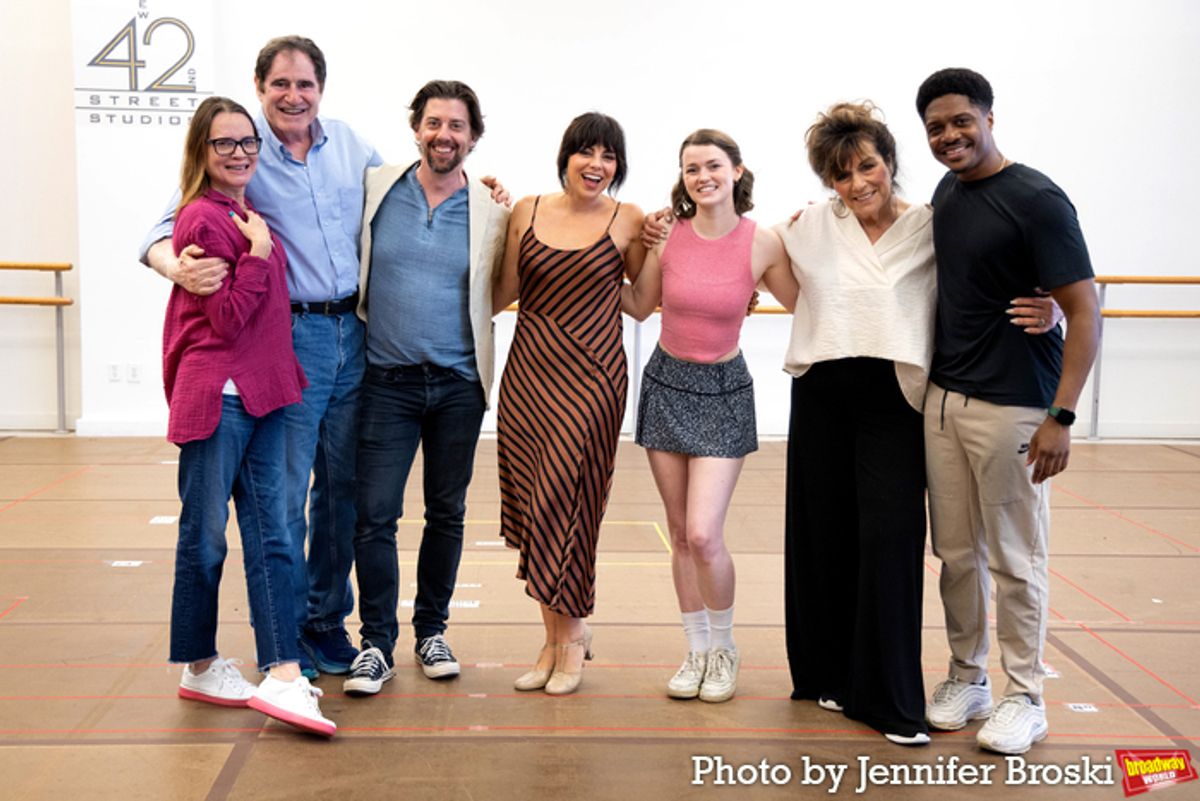 Jennifer Laura Thompson, Richard Kind, Christian Borle, Krysta Rodriguez, Ashlyn Maddox, Caroline Aaron, Ephraim Sykes at 