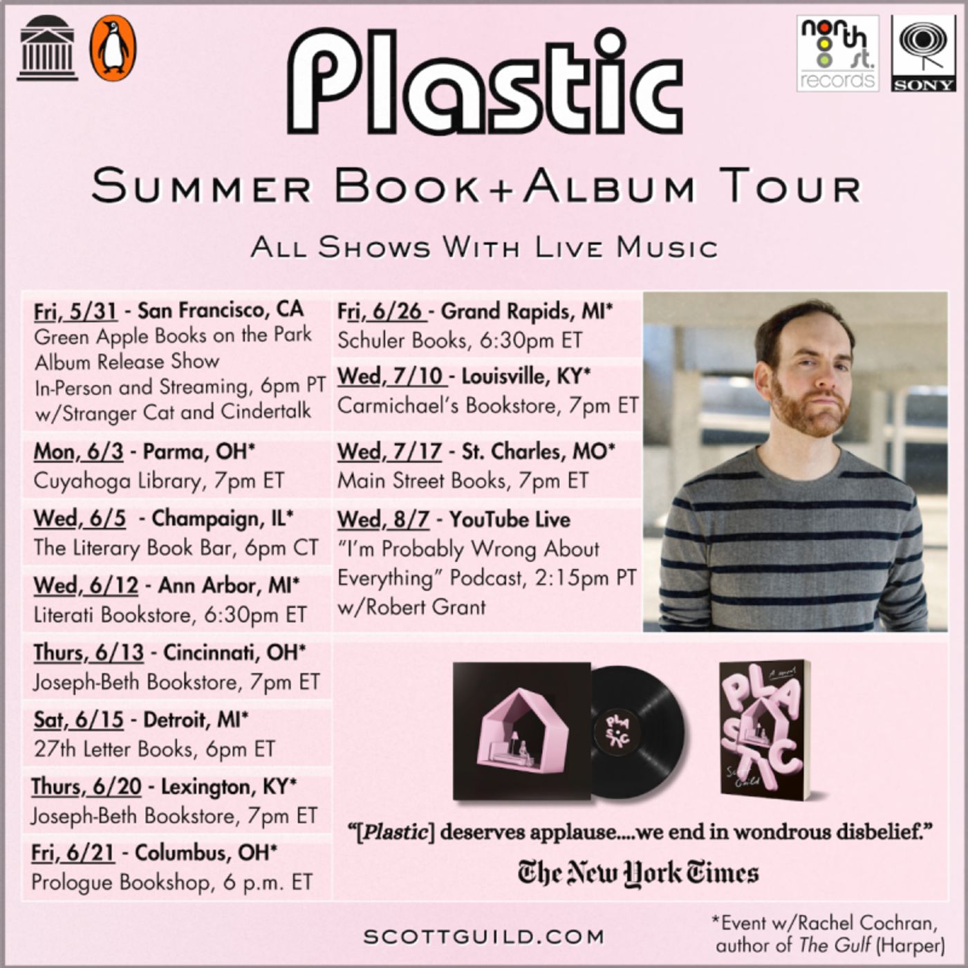 Scott Guild to Embark on Tour for Book/Music Project 'Plastic'  Image
