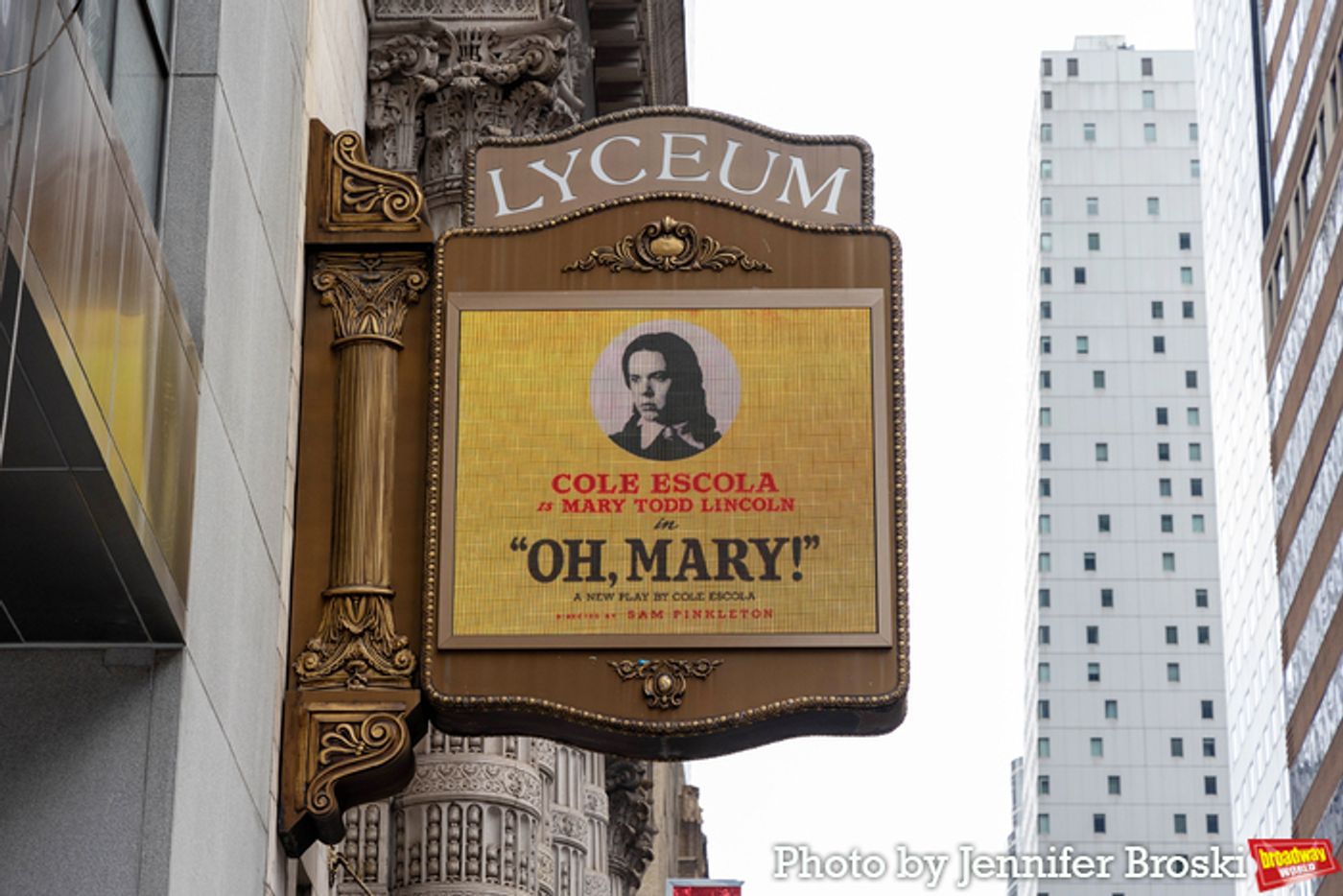 Up on the Marquee: OH, MARY!  Image