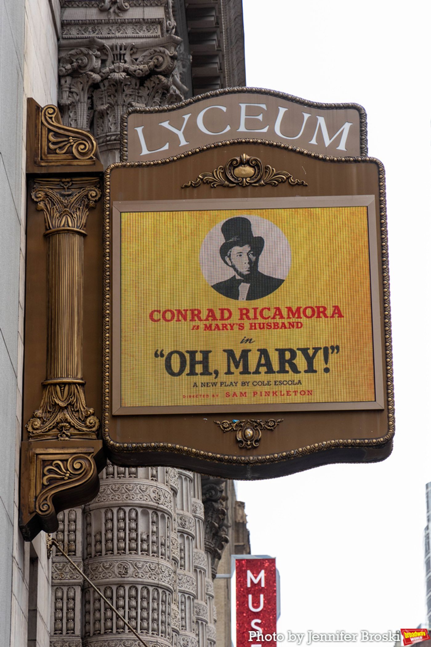 Up on the Marquee: OH, MARY!  Image
