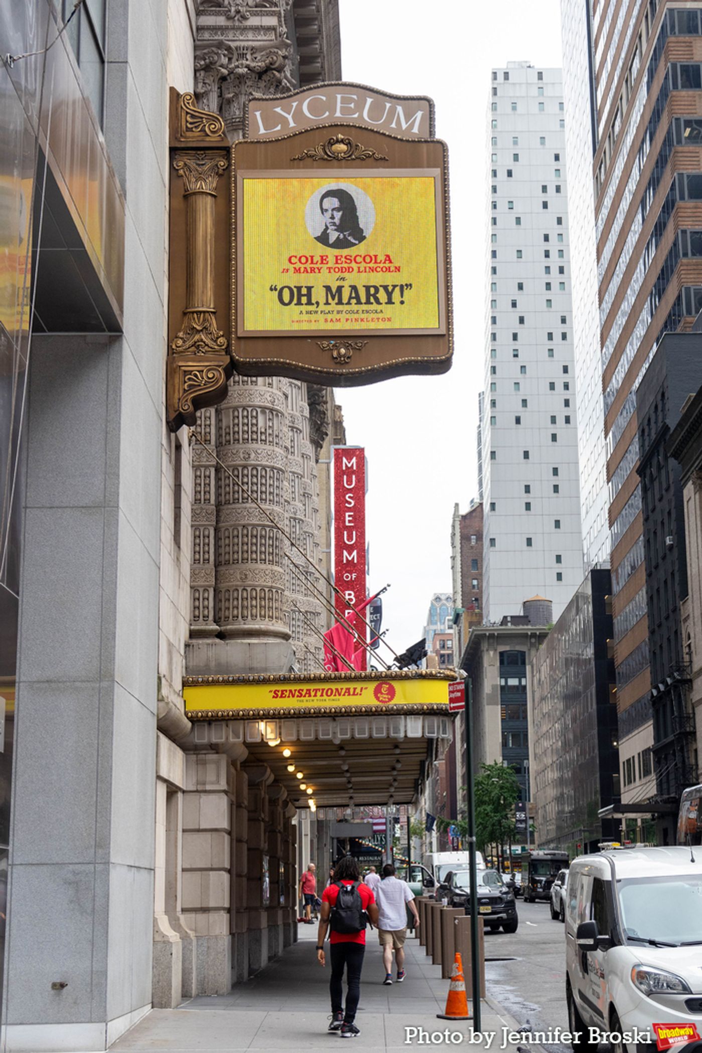 Up on the Marquee: OH, MARY!  Image