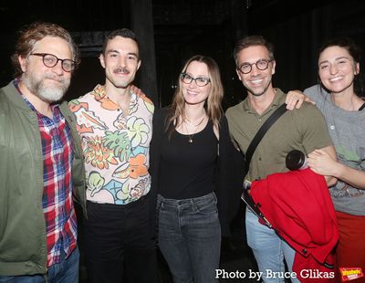 Joe Tippett, Andre Catrini, Ingrid Michaelson, Geoffrey Kidwell and Sara Bareilles Photo