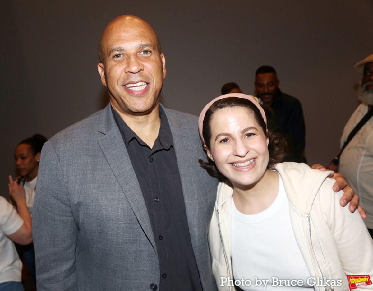 New Jersey Senator Cory Booker and Shaina Taub at 