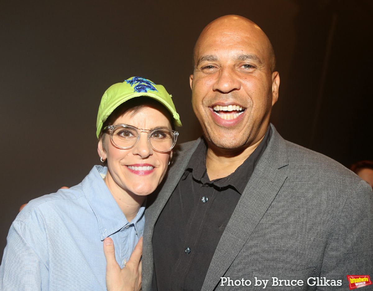 Jenn Colella and New Jersey Senator Cory Booker at 